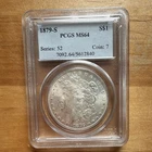 1879-S Morgan Silver Dollar $1 PCGS MS64 San Francisco Uncirculated