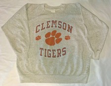 Vintage Ebert Sportswear Clemson Tigers Size XL White Sweatshirt