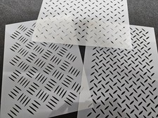 Treadplate Stencil Re-usable - Crafting - Airbrush - Cake Decoration - Art