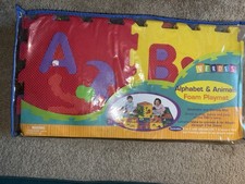 New Alphabet Interconnecting Foam Letters, Playmat Multicolor 55 Piece With Case