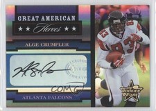 2005 Leaf Rookies & Stars Signatures 11/100 Alge Crumpler #GAH-2 Auto 0c6