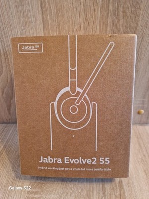 Jabra Evolve2 55 Headset mit Fuß Stereo Headset mit Standfuß Dongle Link390a B43