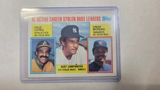 1984 Topps - Career Leaders Davey Lopes, Bert Campaneris, Omar Moreno #714