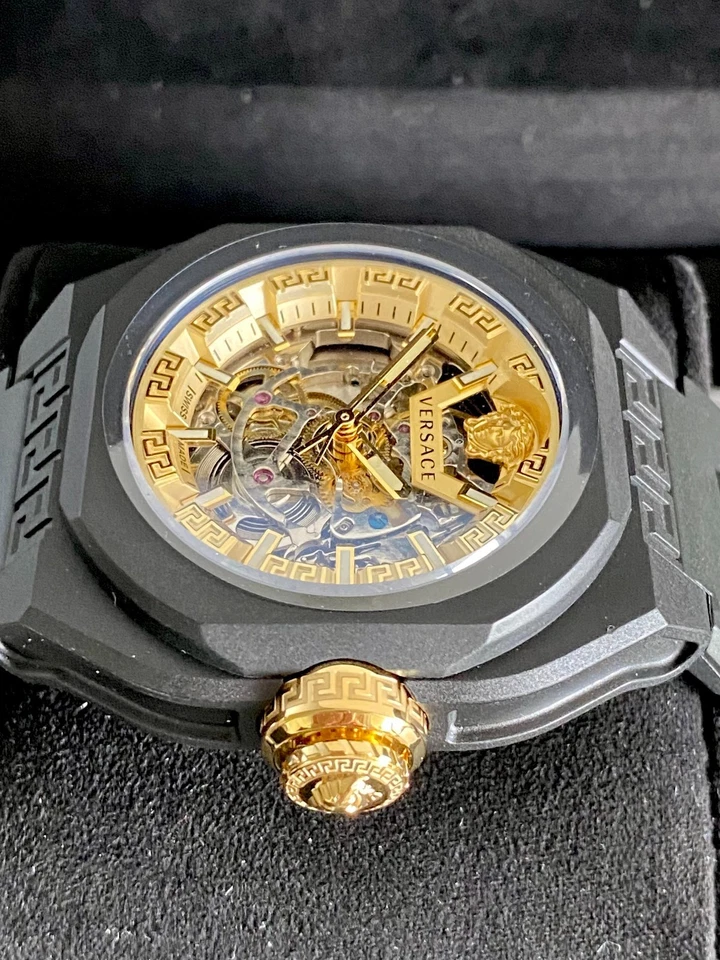 New Versace Automatic Skeleton Watch with Authenticity Card/tag/pouch and box! - image 4 of 4