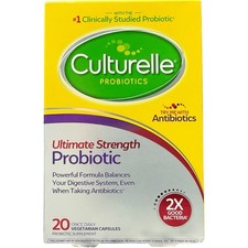 Culturelle Ultimate Strength Probiotic Dietary Supplement 20 Ct Exp-10/2026