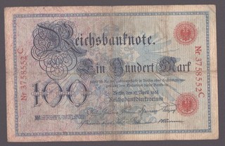 DEU 16) — alt: Ro. 20) RBN Berlin; 100 Mark vom 17.4.1903; N/C