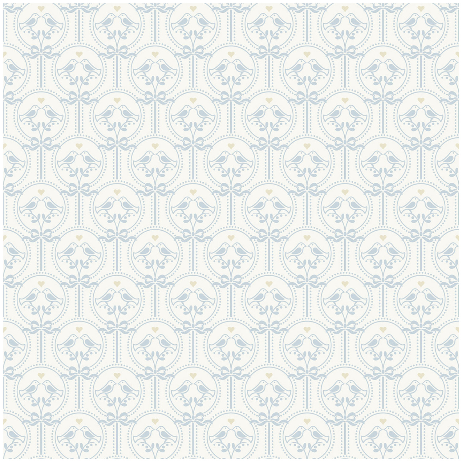 Blue Birds Wallpaper Jack 'N Rose Kids Room Nursery Paste The Wall Grandeco