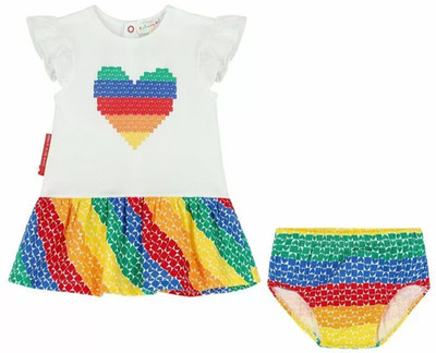 Baby Kleid & Höschen Agatha Ruiz De La Prada Alter 18 Monate neu mit Etikett £31,95 Multi