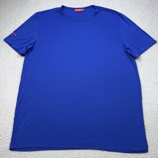Redvanly Shirt Mens Large Blue Peloton Modal Spandex Athletic Performance Tee