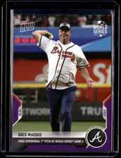 Greg Maddux - 2021 MLB Topps Now #1027 Purple 07/25 Parallel Atlanta Braves