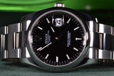 Rolex Oyster Perpetual Date 34mm Black  Dial Ref:115200 full set