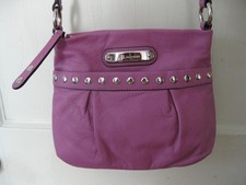 B. Makowsky purple leather handbag