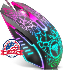 Rat n  ptico ergon mico para ordenador port til Gamer con retroiluminaci n RGB