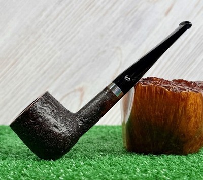 NEW STANWELL RELIEF #45 SANDBLASTED LARGE POT,  SMOOTH RIM BRIAR PIPE, BOX/SOCK