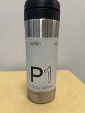 ESPRO P1 Model 5012C-BS Coffee and Tea Travel Press - Brushed Stainless 10oz