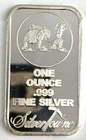 1 OZ Bar Silver Silvertown Prospector Brand Silvertown Mint