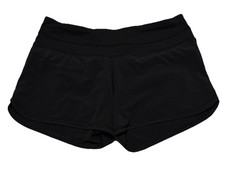 Lululemon Womens Groovy Run Shorts Size 6 Lined Black Gym Workout Yoga W7307S