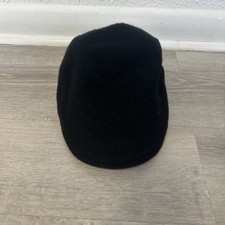 Kangol Wool 507 Flat Cap for Men and Women, Medium, Black