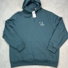 Polo Ralph Lauren Fleece Hoodie Men?s XXL Sweatshirt Pullover Green