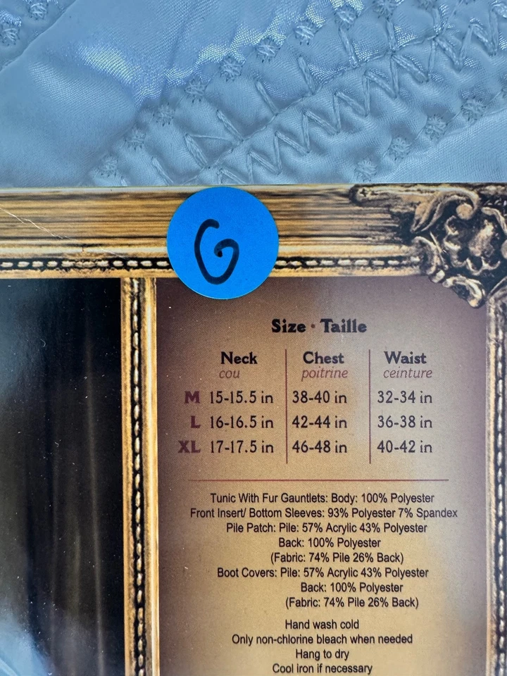 Incharacter Viking Warrior 服装成人 XL 码 — 第 2/4 张图片