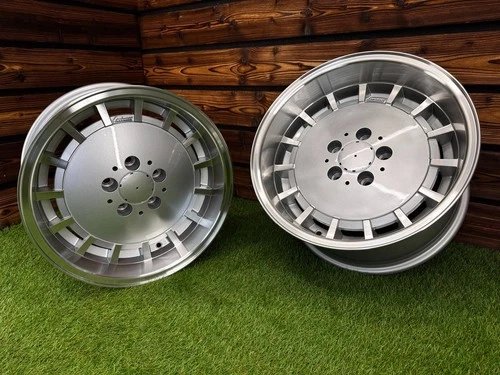 4X R16 Inch 5x112 Mercedes Lorinse Style Silver+Polished Lip Wheels: Fits For SL