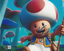 KEEGAN-MICHAEL KEY SIGNED SUPER MARIO BROS TOAD 8x10 MOVIE PHOTO BAS BECKETT COA