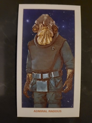 #ad #ad 2022 Topps 206 Star Wars Admiral Raddus Card $1.99