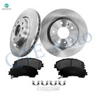 6 Front 295.8 Brake Disc Rotors-Ceramic Brake Pad Kit For 2017-2019 Nissan Rogue