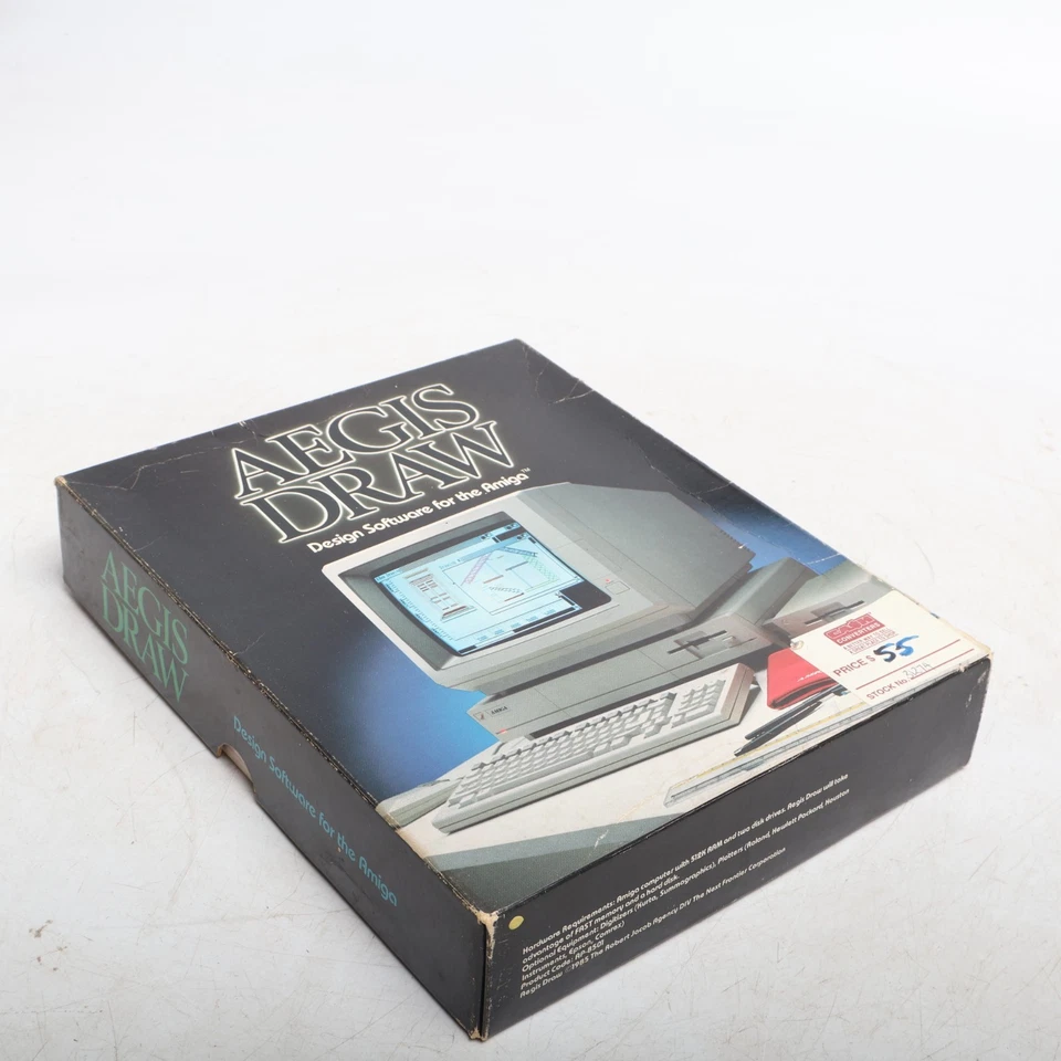 Vintage Aegis Draw Amiga CAD Box Manual Docs Box 1986 PaperDisk NO MANUALS - Image 4 of 4