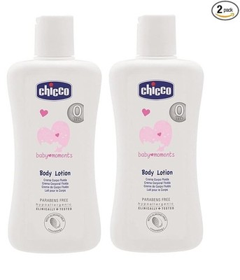 Chicco Baby Moments Body Lotion 200ml (Pack of 2)