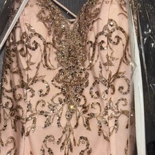 Never Worn Pink Dress with Rose Gold Sequins Size Medium