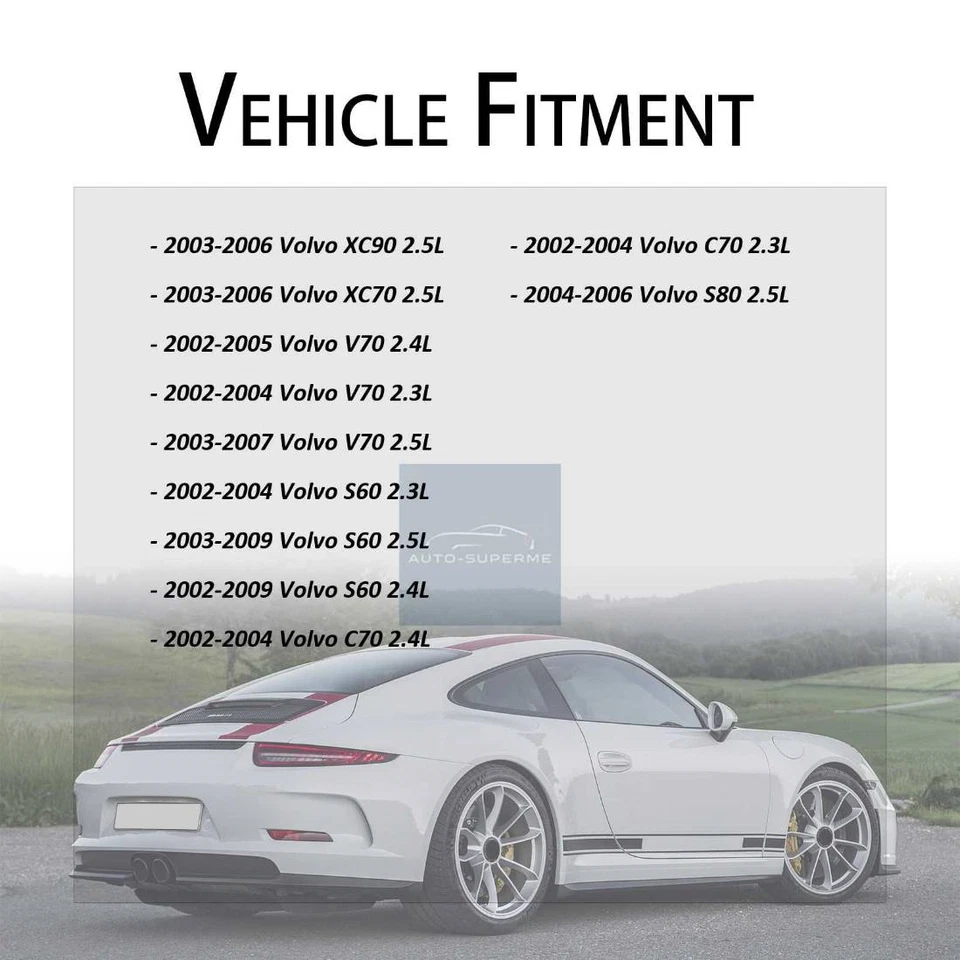Termostato de refrigerante del motor para Volvo XC90 2,5 L 2003-2006 Volvo V70 2,3 L 2002-2004 Foto 2 de 4