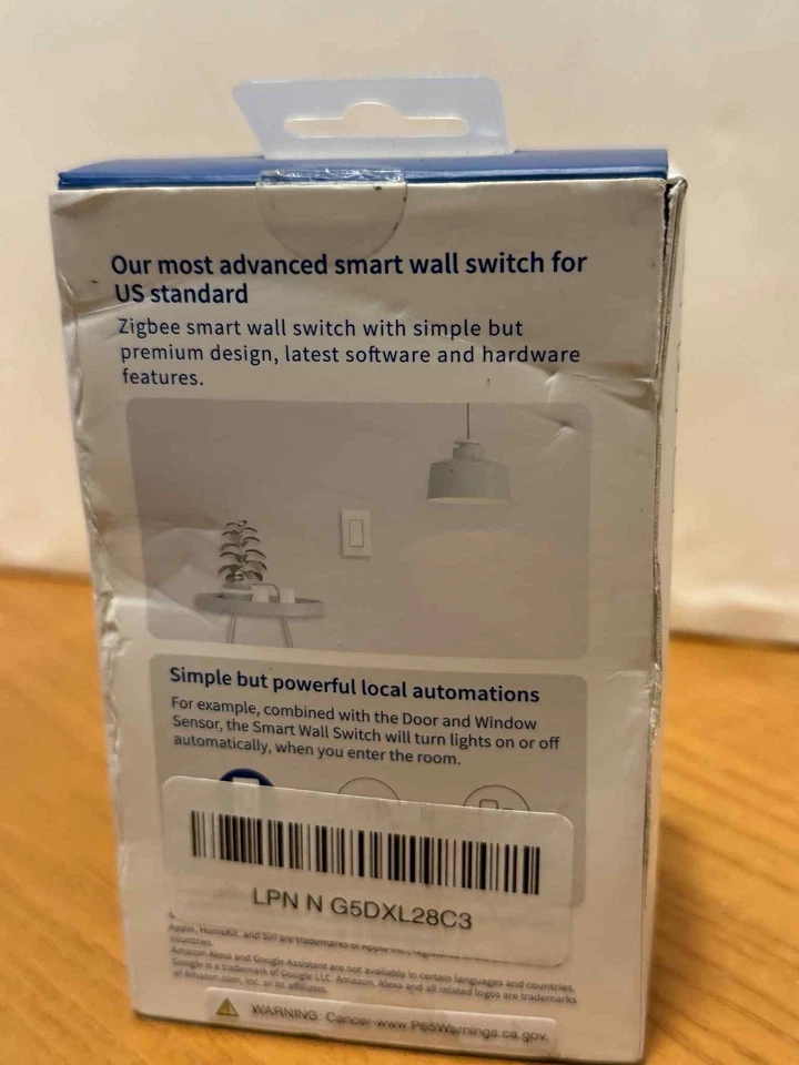 AQARA Smart Wall Switch With Neutral, Single Rocker, White - Image 2 of 4