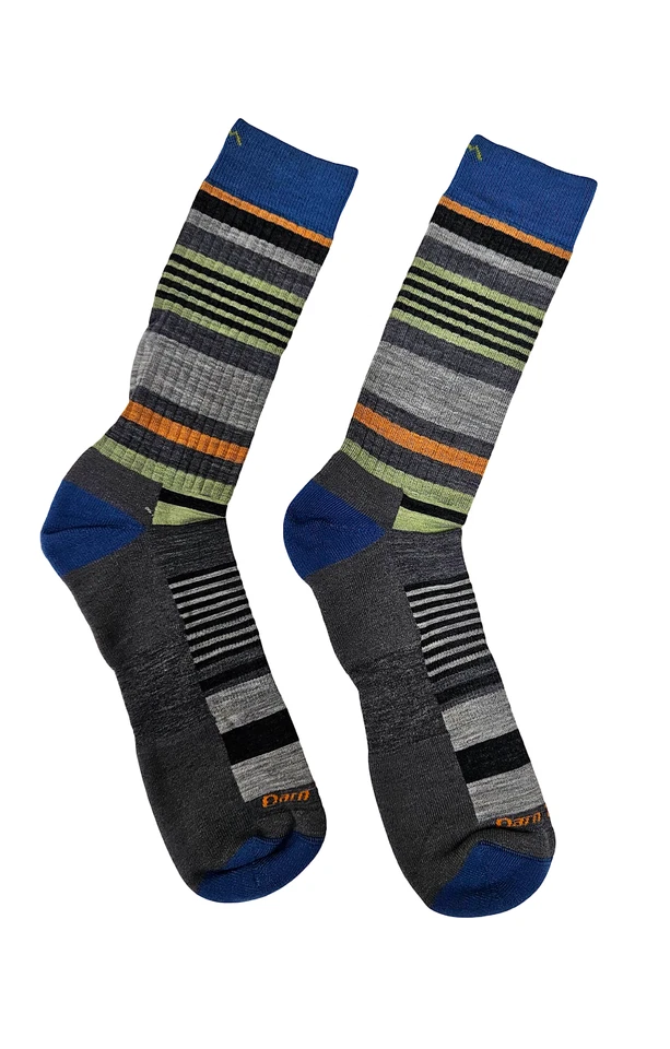 Darn Tough Vermont L98716 Rayas Corte Redondo Un Par Calcetines Para Hombre Talla XL Foto 3 de 3