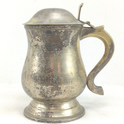 Antique Brass Silver Plated   Beer Stein Mug Cup For Winner / India E.P.N.S.A1
