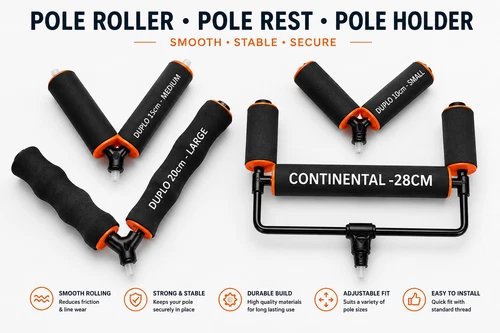 Pole Roller, Pole Rest, Holder, Carp Coarse Fishing Tackle, Different Sizes