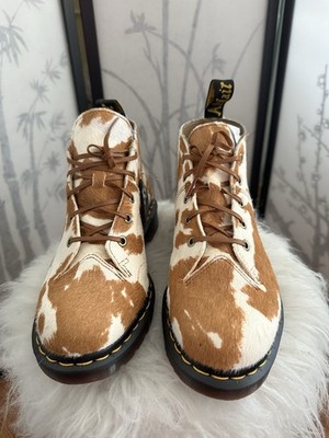 Dr. Martens Hair-On Church Monkey Jersey Cow Print Boot 8M/9W | eBay