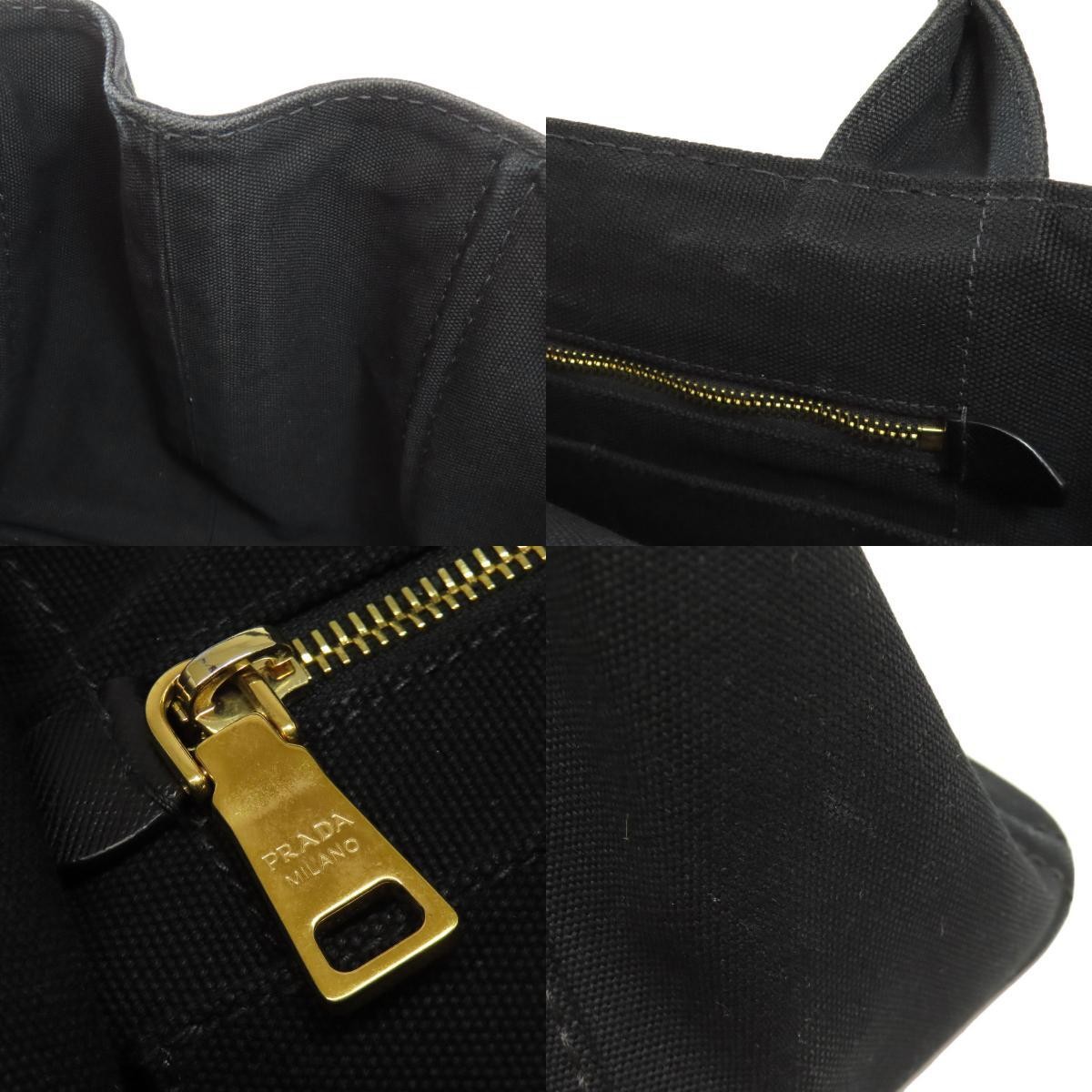 PRADA Canapa 2WAY Handbag Canvas Ladies Used from japan thumbnail 6