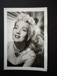 Ann Sothern Facsimile Signed
