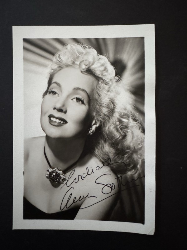 Ann Sothern Facsimile Signed