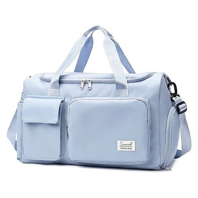 Suruid Sports Gym Duffel Bag Shoes Compartment And Dry Wet Separated Pocket For