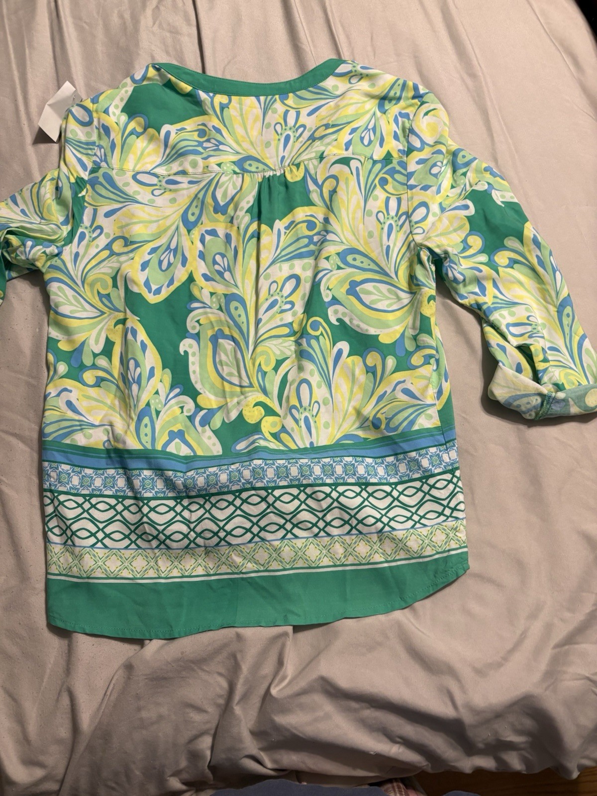 Ruby Road Women's Tie Front Button Down Shirt 3/4… - image 7