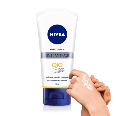 NIVEA Hand Cream Nourishing Balm Q10 Anti-Aging Moisturize SPF15 UV Protect 75ml