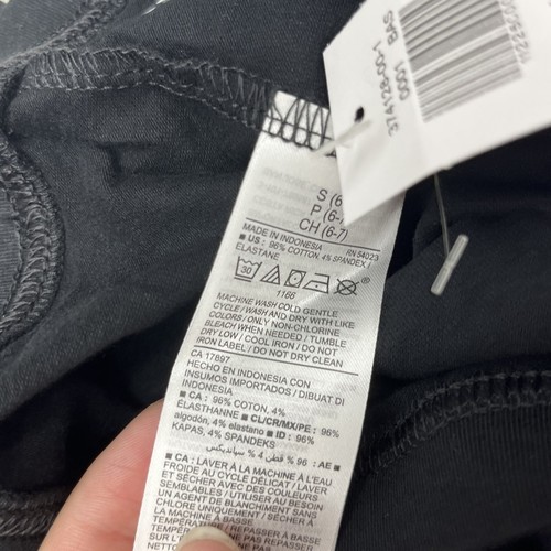 Old Navy New Black Jersey Built-In-Tough Leggings Girls Size Small NEW - Picture 3 of 6