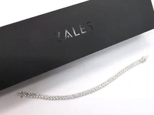 Zales 5 ctw Diamond 10K White Gold Cobblestone Tennis Bracelet