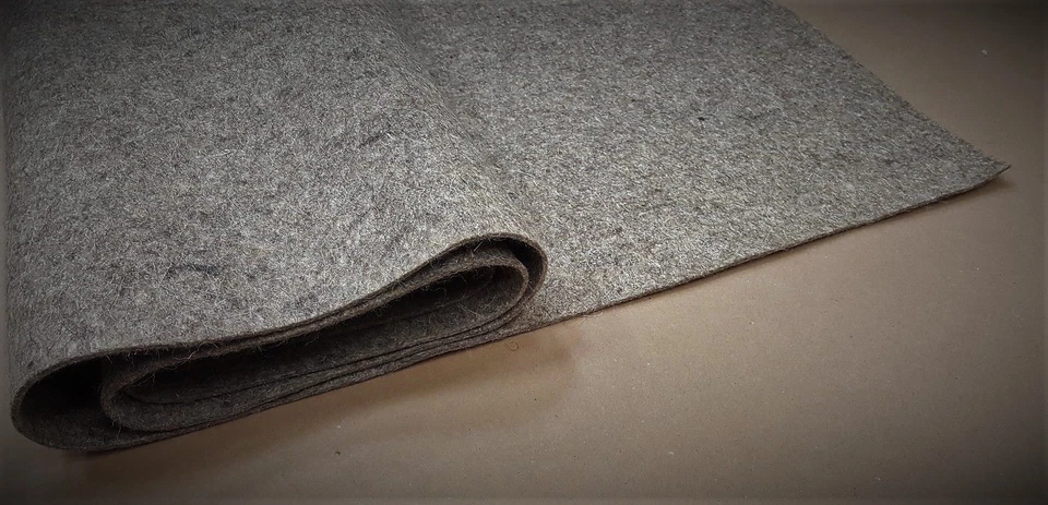 MARKENLOS Grauer Wollfilz 4 5 6 8 10 mm grau Filzmatte Filzplatte Industriefilz Filz
