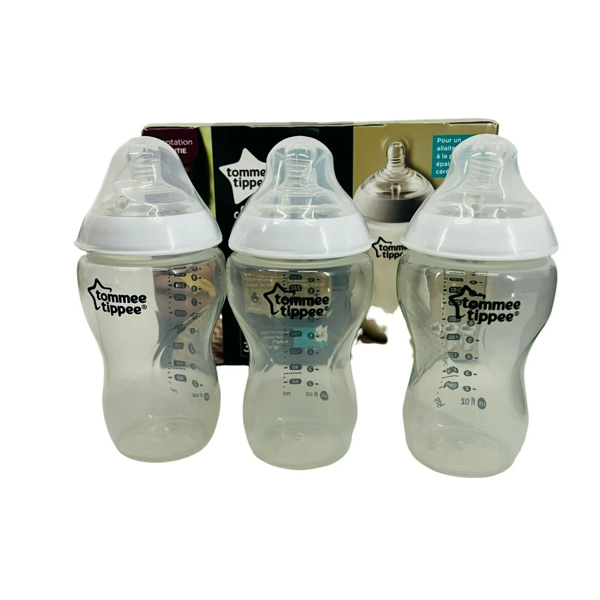 Tommee Tippee Closer to Nature Bottle Anti Colic Bottle 11oz 6m Open Box