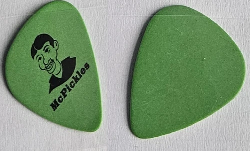 Image: https://i.ebayimg.com/images/g/rWsAAOSw5yBoSCvn/s-l500.webp Pearl Jam pick Mike McCready Pick McPickles pick - Picture 1 of 1
