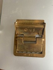Vintage US MARINE CORPS BUCKLE GOLD PLATED FOR DRESS UNIFORM KHAKI BELT
