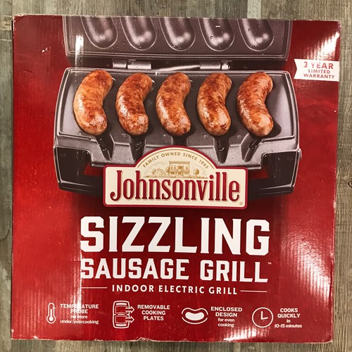 Johnsonville Sizzling Sausage Grill Indoor Electric Grill BTG0498